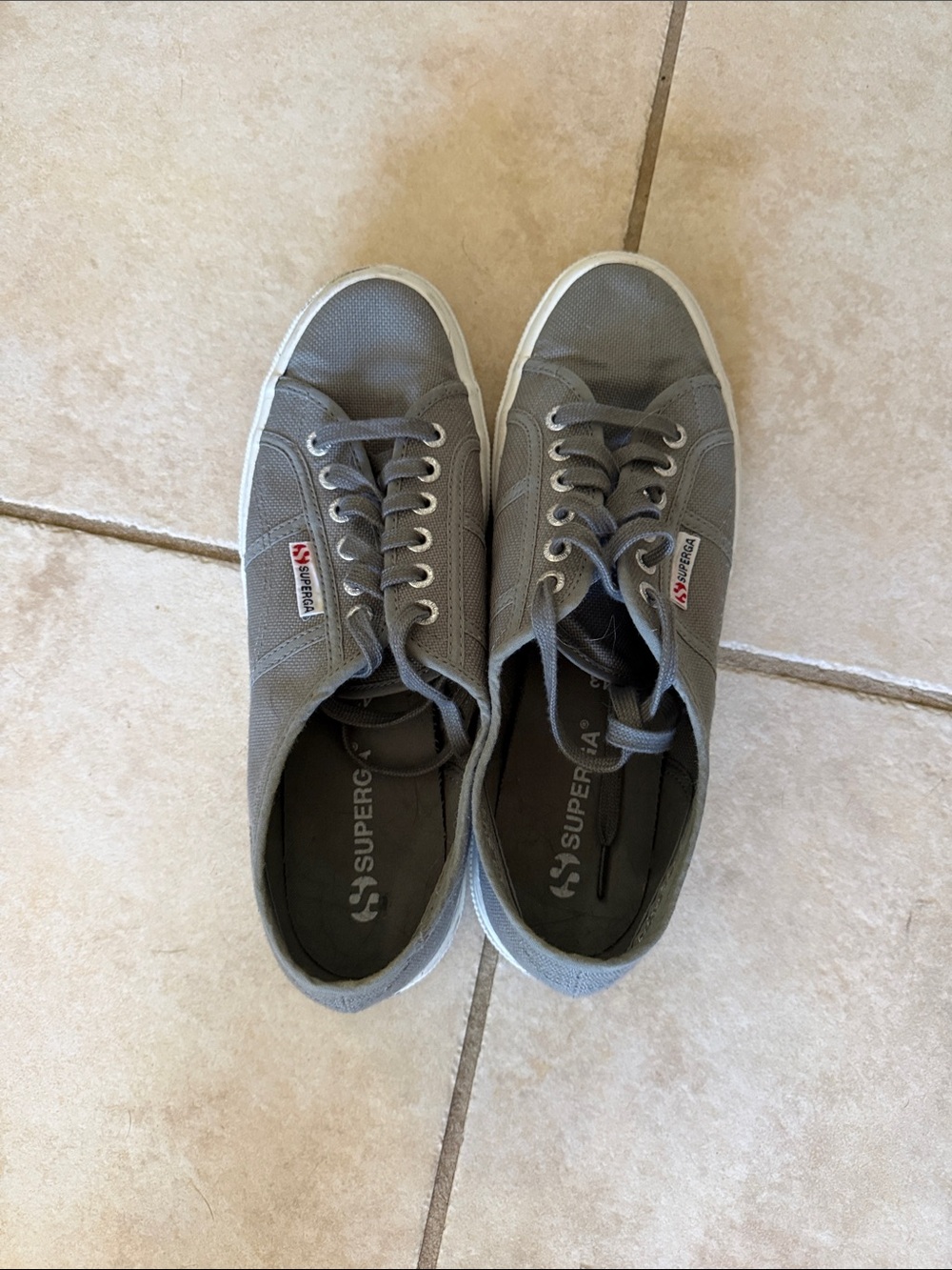 Superga Unisex 2750 Cotu Classic Gray Low-Top Canvas Sneakers